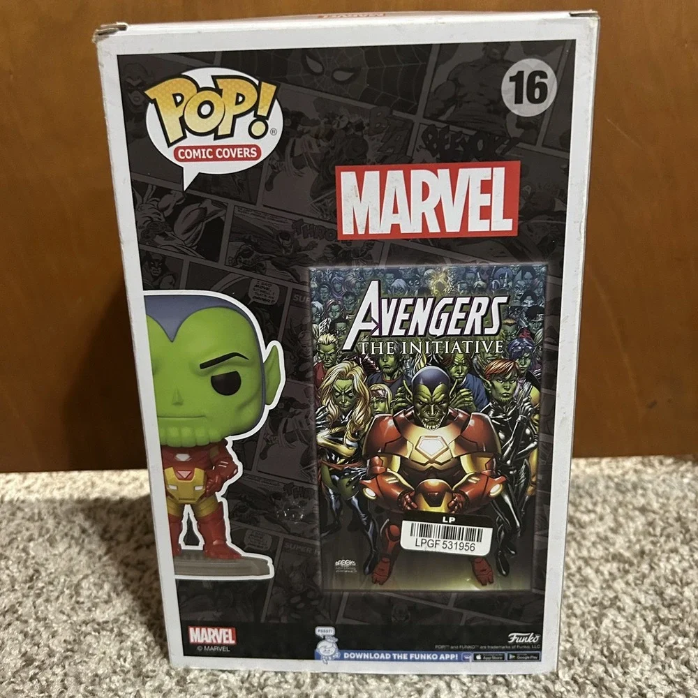 NEW Funko Pop! Comic Book Cover hard case: Marvel - Skrull As‎ Iron Man #16